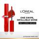 Loreal Paris Infallible Laque Resistance Lacquer-Like Shine, 16H Longwear, 420 Le Rouge Paris 4 ml - Liquid Lipsticks