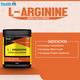 Healthvit Fitness L-Arginine Amino Acid Powder Muscle Building and Endurance 200 gm - General Health
