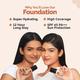 The Derma Co. 2% Niacinamide High Coverage Foundation, 1% Hyaluronic Acid and SPF 40 PA+++ for 12 Hr - 02 Nude 30 gm - Foundation
