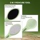 Vega 3 In 1 Pedicure Tool- Foot Scrubber, Pumice Stone And Black Emery For Home Foot Care, (Pd-20) - Manicure & Pedicure Kits