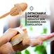 Vega Long Handle Wooden Bath Brush, Detachable For Men & Women, (Nba-1/3) - Loofahs & Sponges