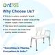 Entros Premium Adjustable Bathing Stool Bench (6030A) 1's - Health Monitoring Devices