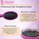 Majestique Hair Straightener Brush, Bio-Friendly Detangling Hair Brush, Comfortable and Styling - Purple 1's - Multi-Stylers