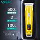 VGR V-956 Trimmer 100 min Runtime 3 Length Settings (Gold) 1's - Trimmers