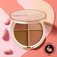 Faces Canada Second Skin 4 in 1 Face Palette, Blush + Contour + Highligher Velvet Finish 14.5 gm - Blushes