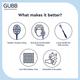 GUBB T+ Tongue Cleaner - Grey 25 gm - Floss & Tongue Cleaners