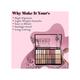 Matt Look Makeup Series Eyeshadow & Highlighter Makeup Palette Highly Pigmented Long Lasting Waterproof Blendable Smooth Colors Matte-1 49 gm - Face Palettes