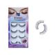 Bronson Professional False Eyelashes Set of 5 Pair 6D Long and Natural 211 Fake False Lashes 1's - Eyelashes