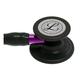 3M Littmann Cardiology IV Stethoscope - Black Chestpiece with Black Tube and Violet Stem (6203) - Stethoscopes
