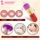 Majestique Chubby Foundation Brush with Two Makeup Sponge - 3Pcs/Multicolor 1's - Face Brush