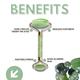 House of Beauty Jade Roller Kit -Toning, Tightening, Lymphatic Drainage, Depuffing Eyes (3Pcs) 1's - Face Oils