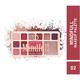 Matt Look 13 Shades Mindful Eyeshadow Baked Highlighter Blush Makeup Palette Smooth Blendable Colors- 02 16.5 gm - Face Palettes