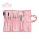 Beautiliss Professional Make-up Brush set with faux leather bag 7's - Face Brush