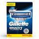 Gillette Mach Turbo 3 Shaving Cartridges 10's - Razors & Cartridges