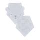 Mothercare 3D Bear Dribbler Bibs - Grey (Pack of 2) - Feeding & Nursing