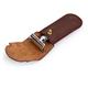 Pink Woolf Genuine Leather Razor Cover - Dark Brown - Shavers