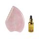House Of Beauty Rose Quartz Anti-Ageing Guasha Kit 3's - Massagers