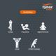 Tynor Yoga Mat Eva - Blue (6 mm) 1's - Gym Accessories