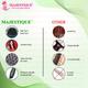 Majestique Styling Hair Brush, Nylon Round-Tip Bristles Hair Comb for Detangling, Separating, Shaping - Velvet Green 1's - Hair Brushes