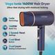 Vega Ionic 1400W Foldable Hair Dryer for Men and Women with 2 Heat/Speed Settings, (VHDH-35) 496 gm - Hair Dryers