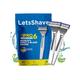 Letsshave Pro 6 Portable Trial Kit For Men, Pro 6 Prortable Razor With Shave Foam 200G 1's - Grooming Kits