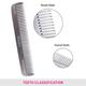 Vega Pocket Hair Comb, for Men and Women, Silver (VC2AC-02) 2's - Hair Combs