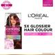 L'Oreal Paris Creme Gloss Hair Color, 665 Raspberry (100g + 60ml) 1's - Crème