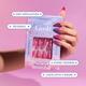 Gush Beauty Nailed It Reusable Luxury Press On Nails With Application Kit Pixie Glitter - Medium Almond 1's - Nail Art