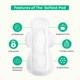 LAIQA Double Extra Large Plus (350mm) Heavy Flow Night Sanitary Pads For Women with Wider Back (120mm) XXL Pads + 2 Pantyliners 9's - Others