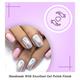 Nails On Board Handmade Press On Gel Nails- Holographic Liliac X Small 50 gm - Nail Care