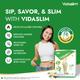 Vidaslim Meal Replacement Protein Health Shake Powder - Vanilla Elixir (Refill Pack) 500 g - Weight Loss