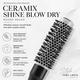 Vega Professional Ceramix Shine Blow Dry Round Hair Brush 25Mm (Vpphb-01) - Hair Brushes