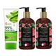 ORIENTAL BOTANICS RED ONION HAIR GROWTH SHAMPOO 300ML+RED ONION HAIR MASK 200ML+99% ALOE VERA FRESH SOOTHING GEL 100M 1's - Shampoos