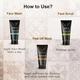 Globus Naturals Diwali Glow Charcoal Trio Kit -Face Wash 100gm, Face Scrub 100gm, Peel-Off Mask 100gm 1's - Makeup Kits & Sets