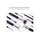 Allure (Set of 15) Silver Goat hair Brushes -SGK-15 1's - Face Brush