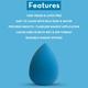 Jaquline USA Regular Beauty Blender Blue 20 gm - Sponges & Applicators
