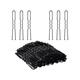 Bronson Professional U Shaped Hair Pins 60mm with Storage Box Thick Black Ball Tip Metal 350's - Hair Clips/Bands
