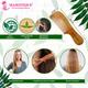 Majestique Wooden Hair Comb With Handle, Anti-Static and No Snag for Men and Women 1's - Hair Dryers