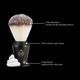 India Grooming Club Royale Matte Black Shaving Brush 1's - Shaving Brushes