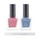 Colorsoul Bliss Vegan Nail Enamel, Breezy Pink , Cool Thunder, B01, B19 (Pack of 2 x 8 ml) 1's - Nail Polish