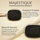 Majestique Detangling Paddle Brush, Refresh and Extend for All Hair Types - Golden 1's - Hair Brushes