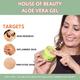 House of Beauty Pure Aloe Vera Gel-Sensitive, Acne Prone Skin Treats Eczema, Psoriasis 100ml - Face Moisturizers