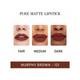 Beauty People Pure Matte 121 Murphy Brown 3.8 gm - Lipsticks