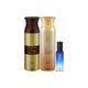 Ajmal Wisal Dhahab & Wisal Deo each 200ml & Yearn EDP 20ml for Men & Women 1's - Women Perfumes (Edt/Edp)