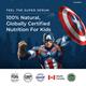 Wellbeing Nutrition Marvel Captain America Melts Kids Organic Multivitamin with Vitamin A B-Complex C D -30 Strips - Multi-Vitamins