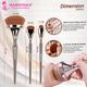 Majestique Foundation, Eyeshadow, and Lips, Professional Makeup Brush Set, Luminous HD Brushes 1's - Face Brush