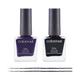 Colorsoul Bliss Vegan Nail Enamel, Indigo Wine, Hot Tar, B09, B24 (Pack of 2 x 8 ml) 1's - Nail Polish