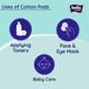 Bella Cotton Pads Round with Aloe extract 70's - Baby Body Wash