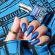 Bella Voste Sand Holo Nail Paints Vibrant Royal Blue - 412 10 ml - Nail Polish