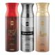Ajmal Sacred Love Silver Shade Wisal Deodorant Spray (Pack of 3) 200 ml - Perfumes (Edt/Edp)